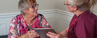 Nurses having a conversation